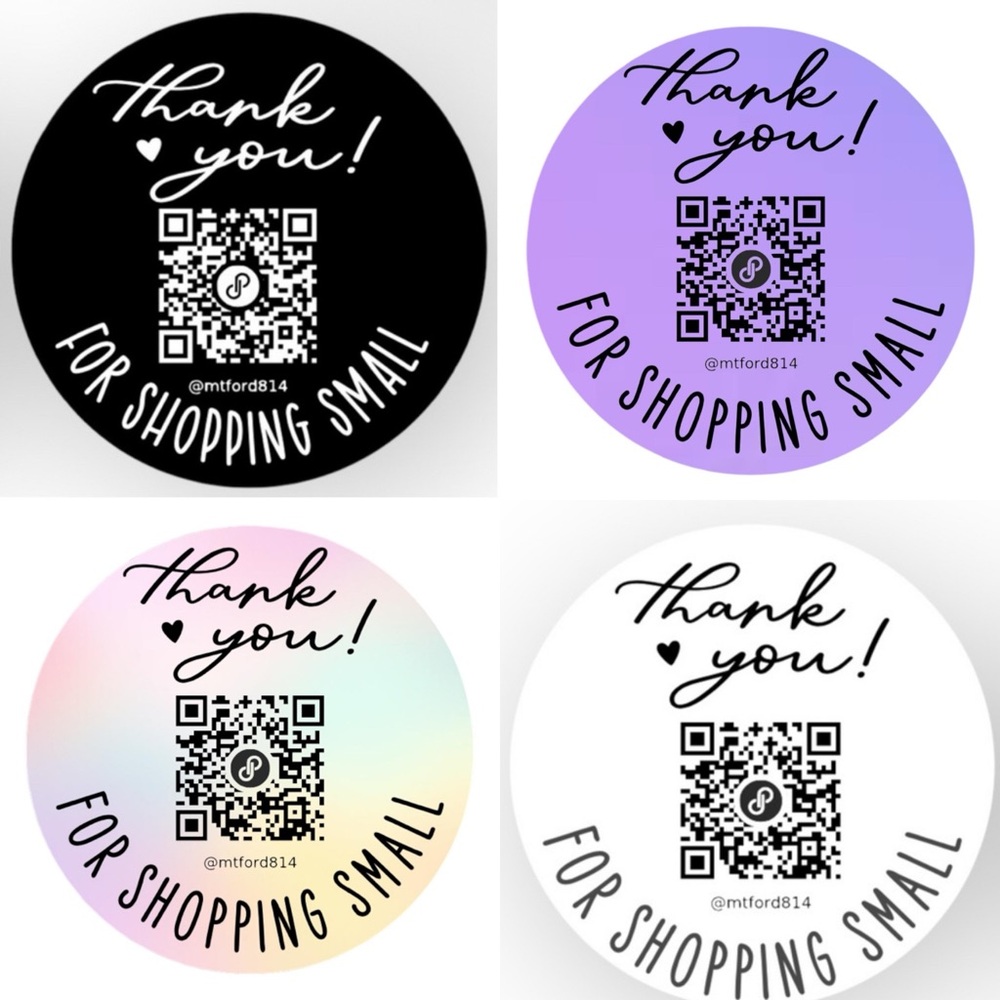 30 Customizable Thank You Stickers